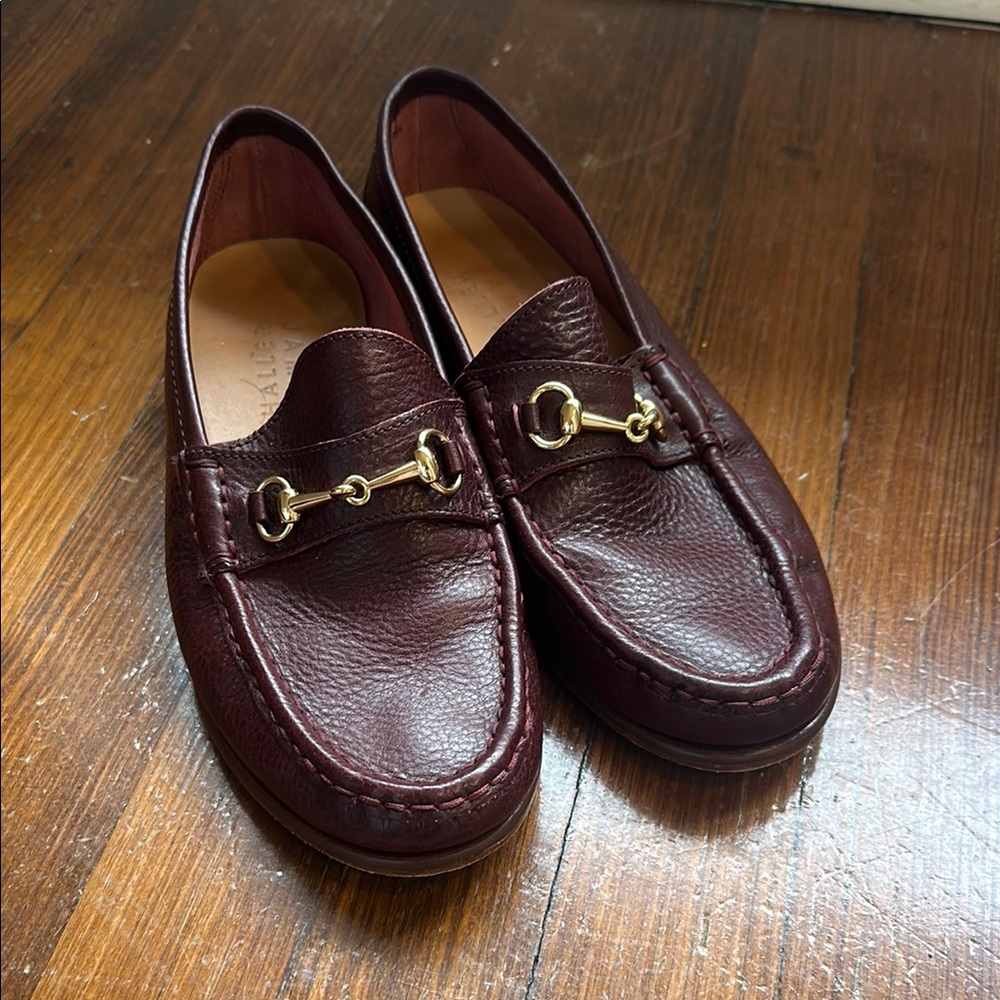 Jamie Haller Burgundy Horsebit Classic Loafers